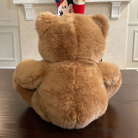 Chrisha Playful Plush Apricot Large Bear Excellent Condition 12” tall sitting - Picture 4 of 8